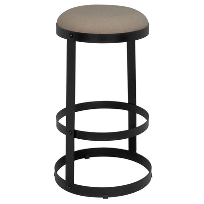 Noir Dior Bar Stool in Matte Black GSTOOL118MTB-L