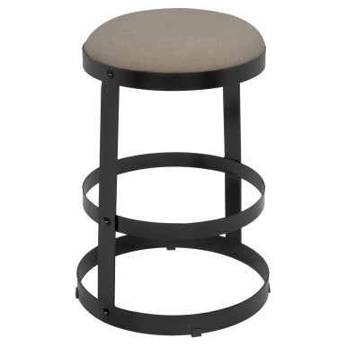 Noir Dior Counter Stool in Matte Black GSTOOL118MTB-S