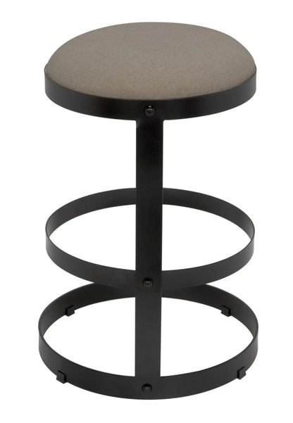 Noir Dior Counter Stool in Matte Black GSTOOL118MTB-S