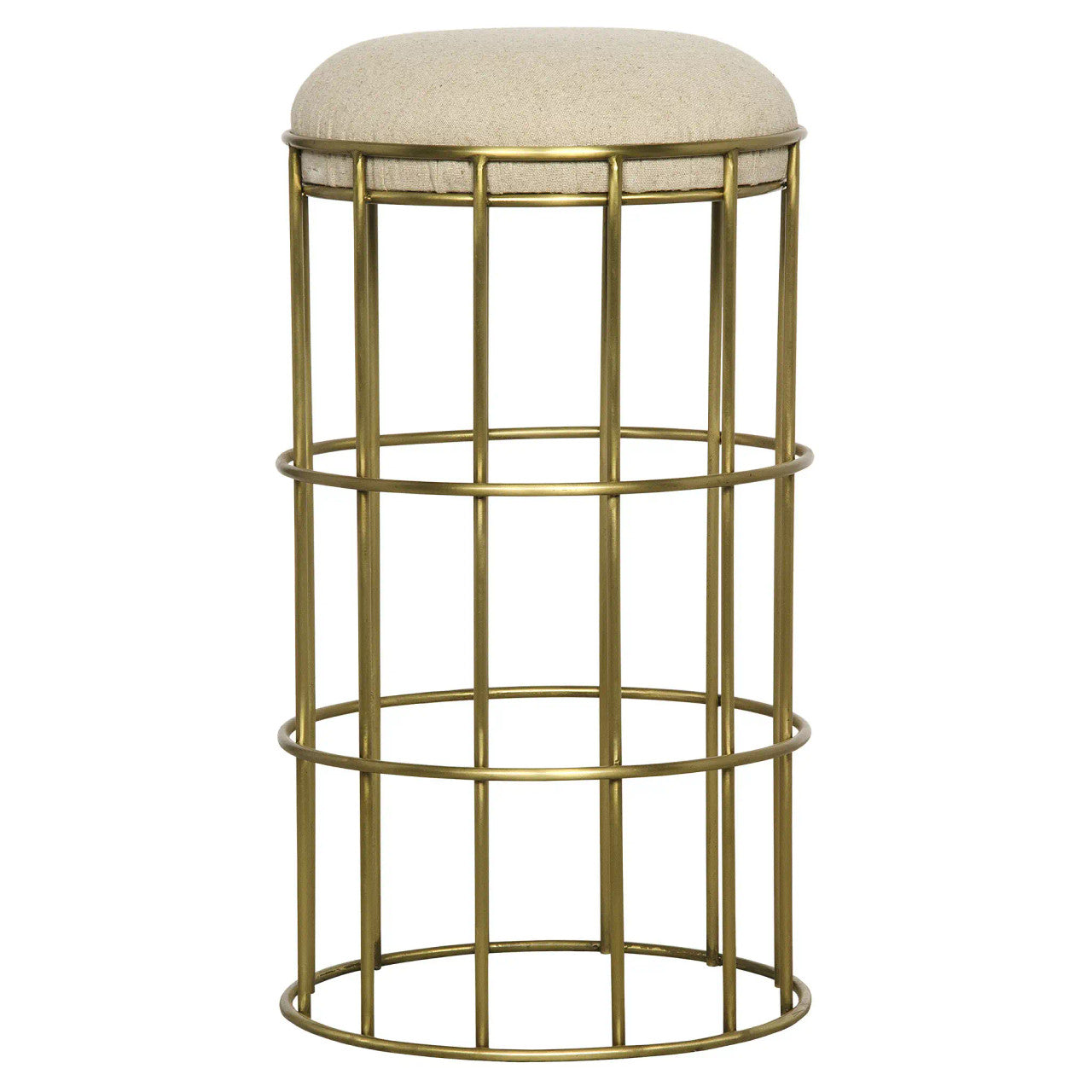 Noir Ryley Counter Stool in Antique Brass GSTOOL144MB-S