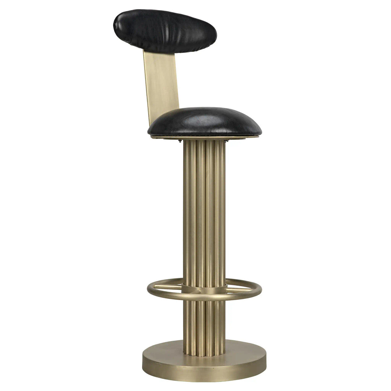 Noir Sedes Bar Stool in Antique Brass GSTOOL235MB-L