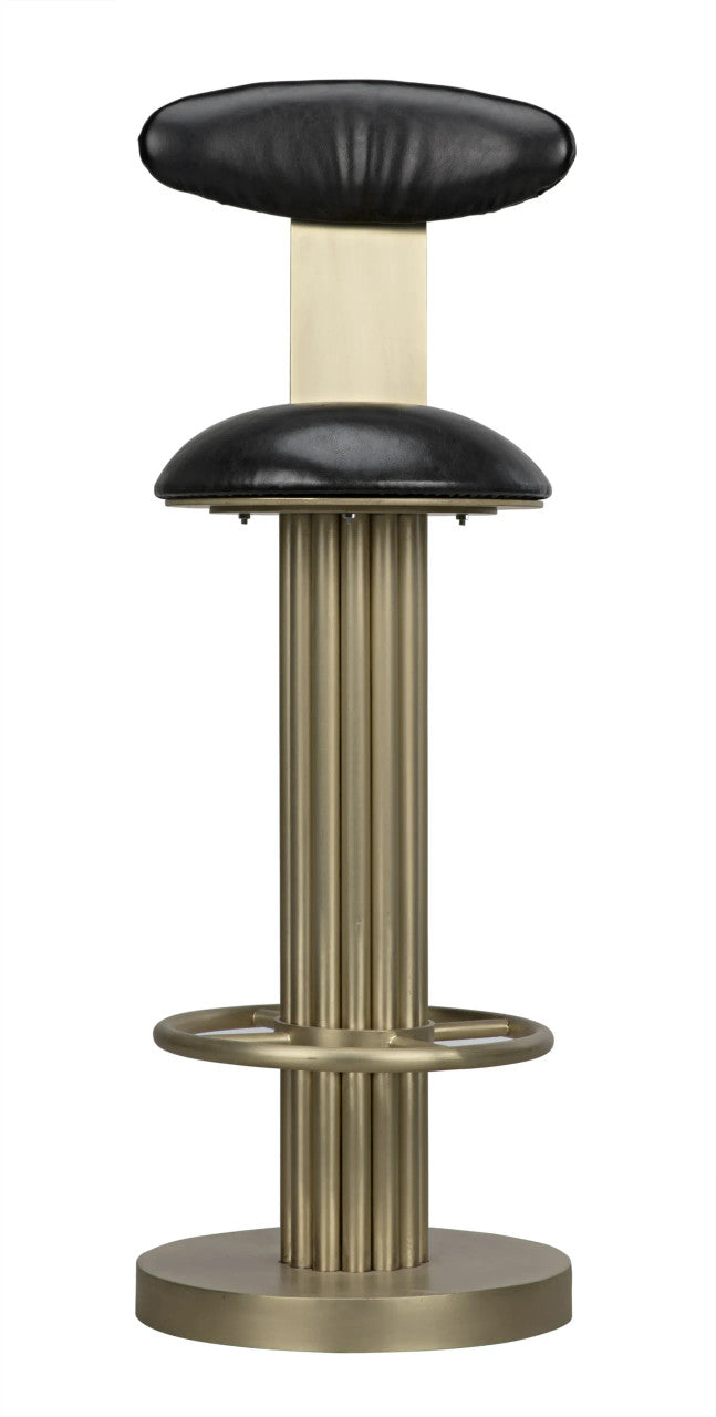 Noir Sedes Bar Stool in Antique Brass GSTOOL235MB-L