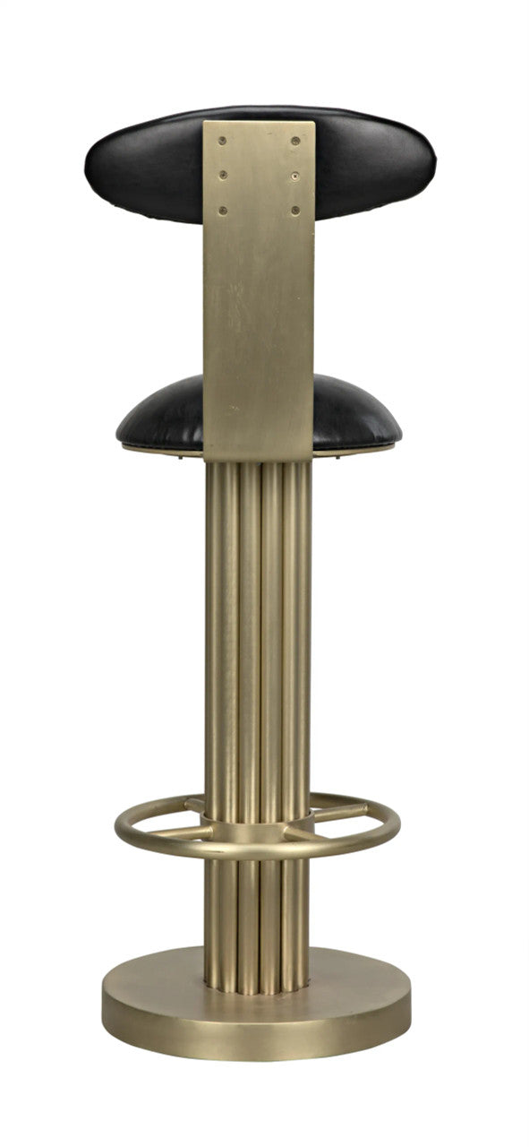 Noir Sedes Bar Stool in Antique Brass GSTOOL235MB-L