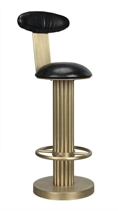 Noir Sedes Bar Stool in Antique Brass GSTOOL235MB-L