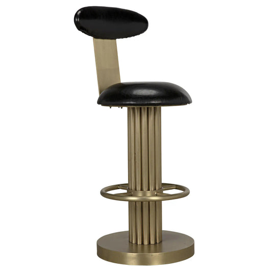 Noir Sedes Counter Stool in Antique Brass GSTOOL235MB-S