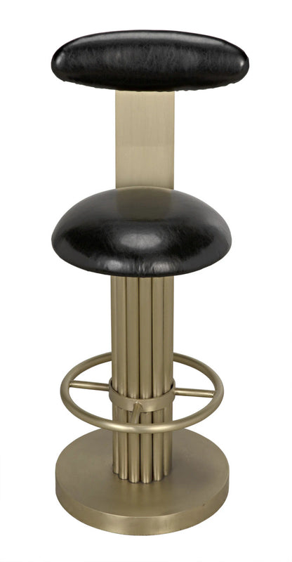 Noir Sedes Counter Stool in Antique Brass GSTOOL235MB-S