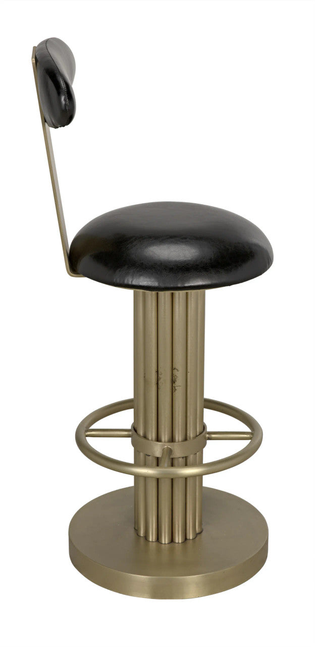 Noir Sedes Counter Stool in Antique Brass GSTOOL235MB-S