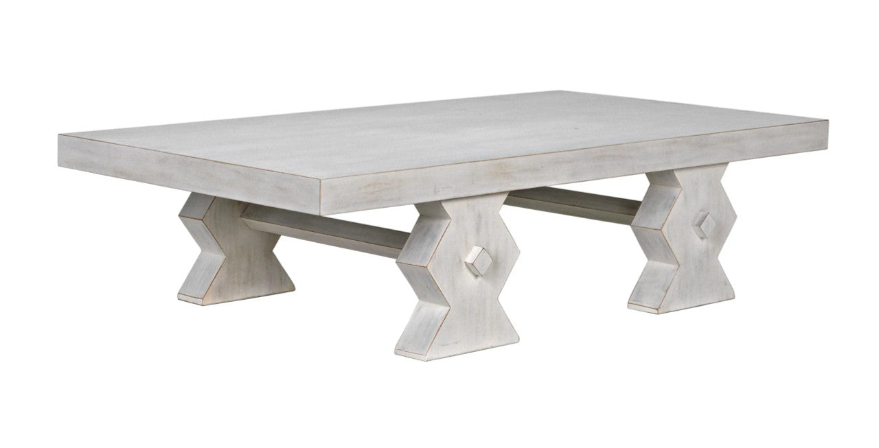 Noir Suzu Coffee Table in White Wash GTAB1015WH