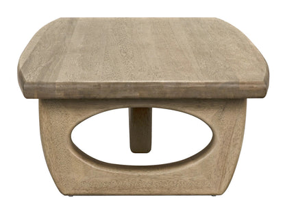 Noir Douglas Coffee Table in Bleached Walnut GTAB1019BW