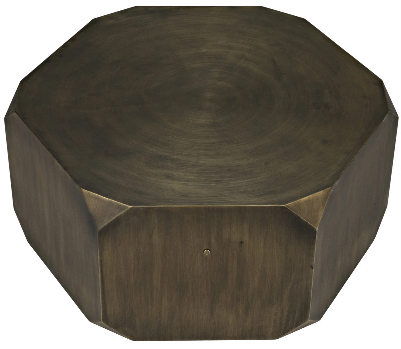 Noir Tytus Coffee Table in Aged Brass GTAB1033AB