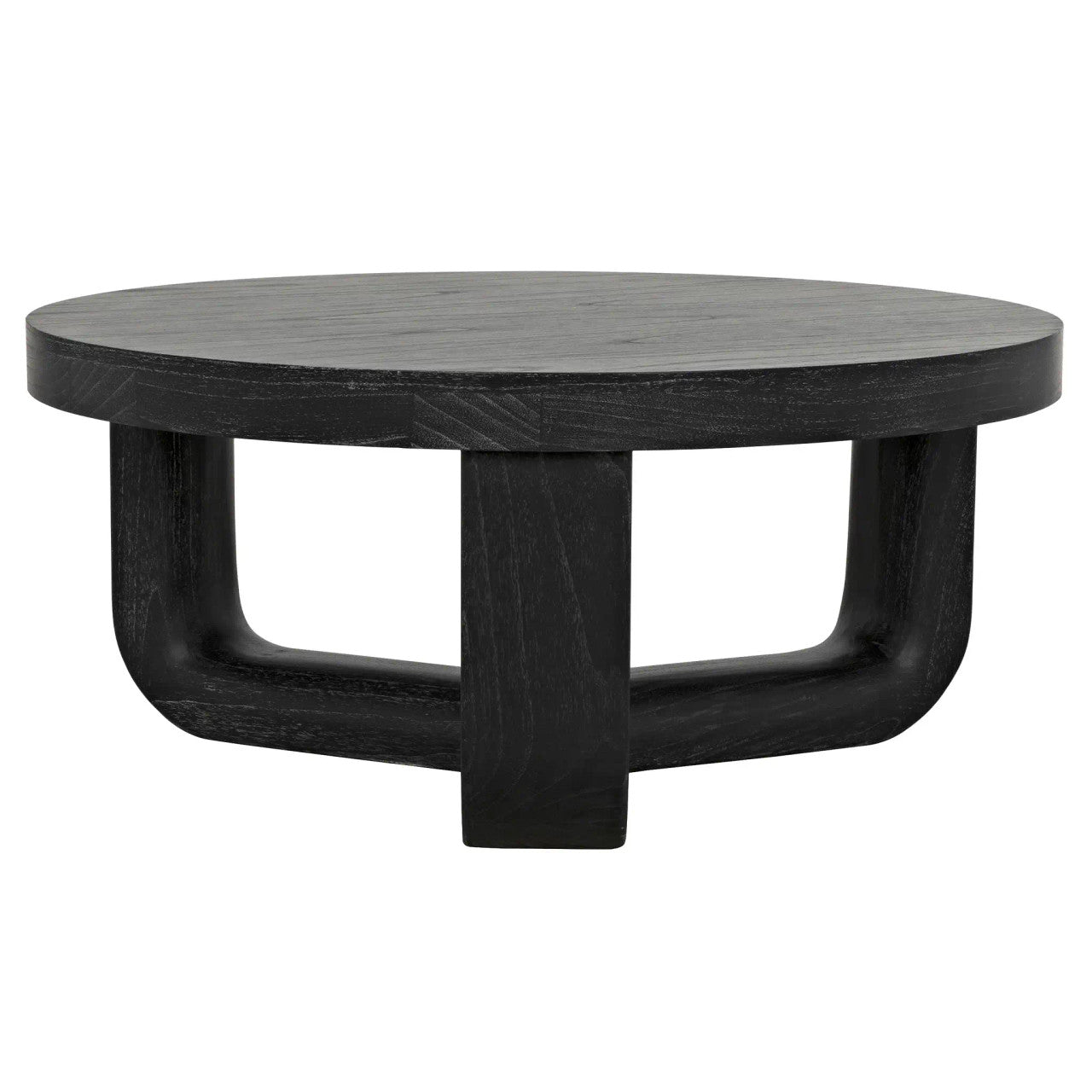 Noir Joel Coffee Table in Cinder Black GTAB1042CB