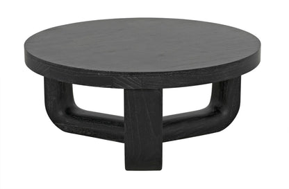 Noir Joel Coffee Table in Cinder Black GTAB1042CB