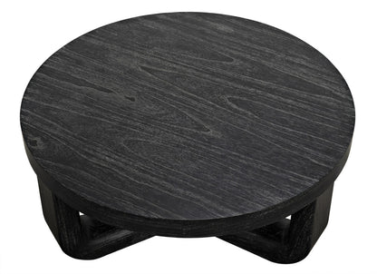 Noir Joel Coffee Table in Cinder Black GTAB1042CB