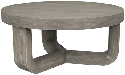 Noir Joel Coffee Table in Distressed Grey GTAB1042DGR