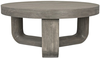 Noir Joel Coffee Table in Distressed Grey GTAB1042DGR