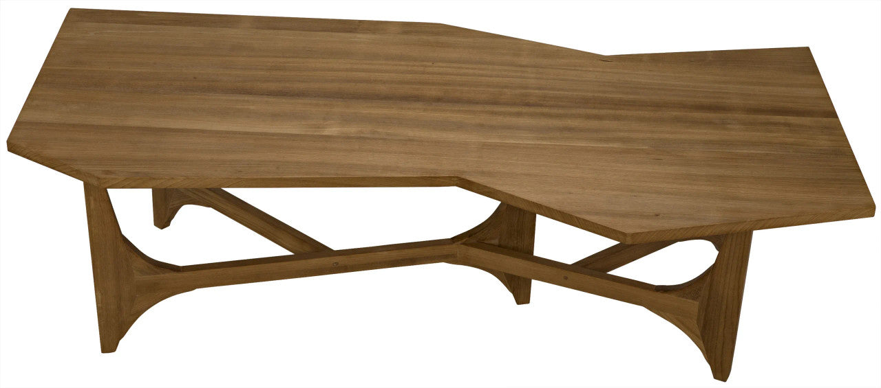 Noir Fenton Coffee Table in Gold Teak GTAB1045GT