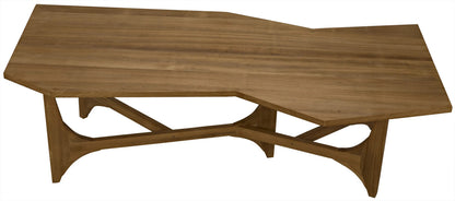 Noir Fenton Coffee Table in Gold Teak GTAB1045GT