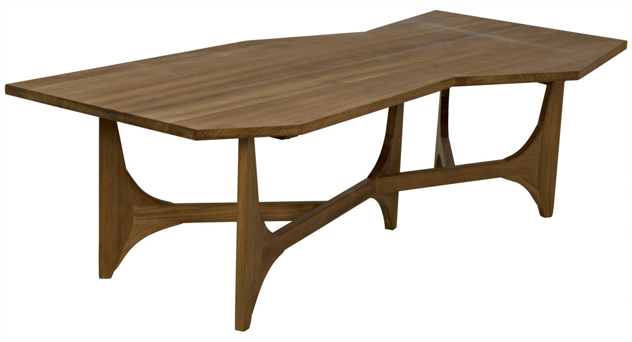 Noir Fenton Coffee Table in Gold Teak GTAB1045GT