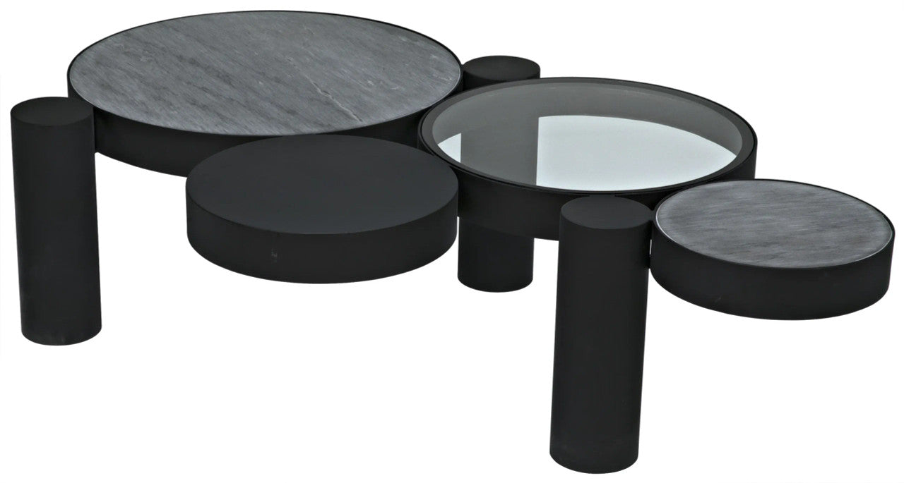 Noir Trypo Coffee Table in Matte Black GTAB1049MTB