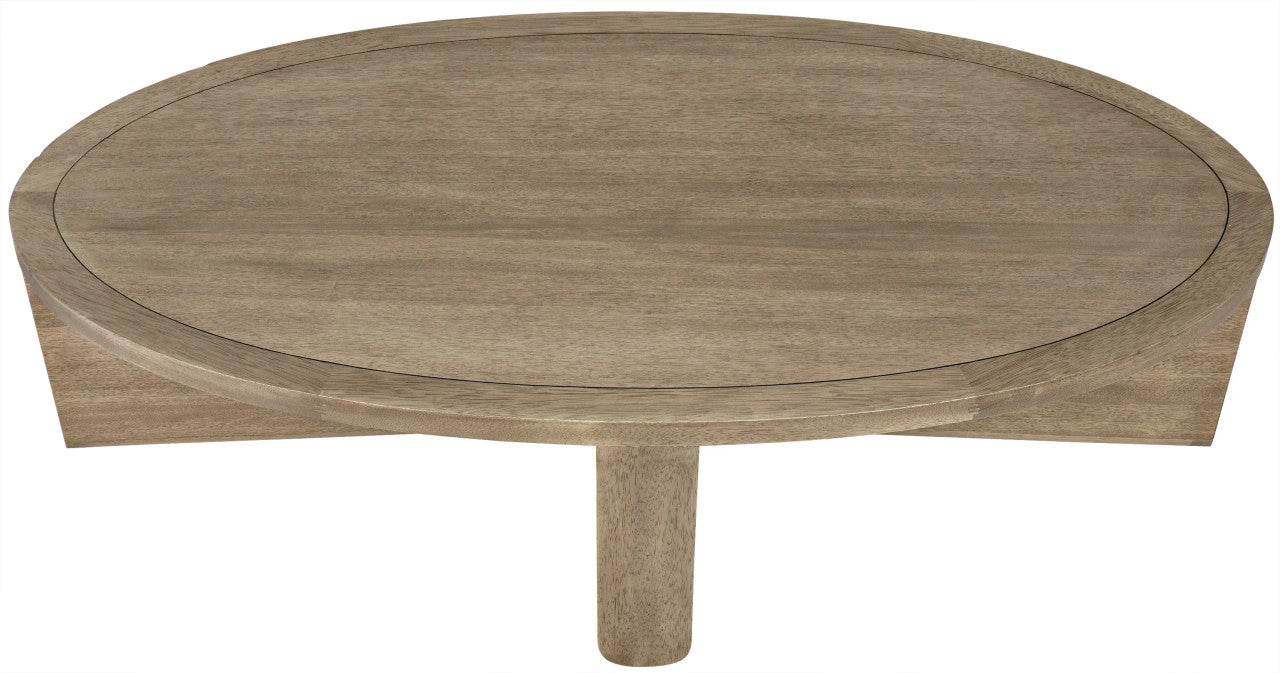 Noir Bast Coffee Table in Washed Walnut GTAB1056WAW