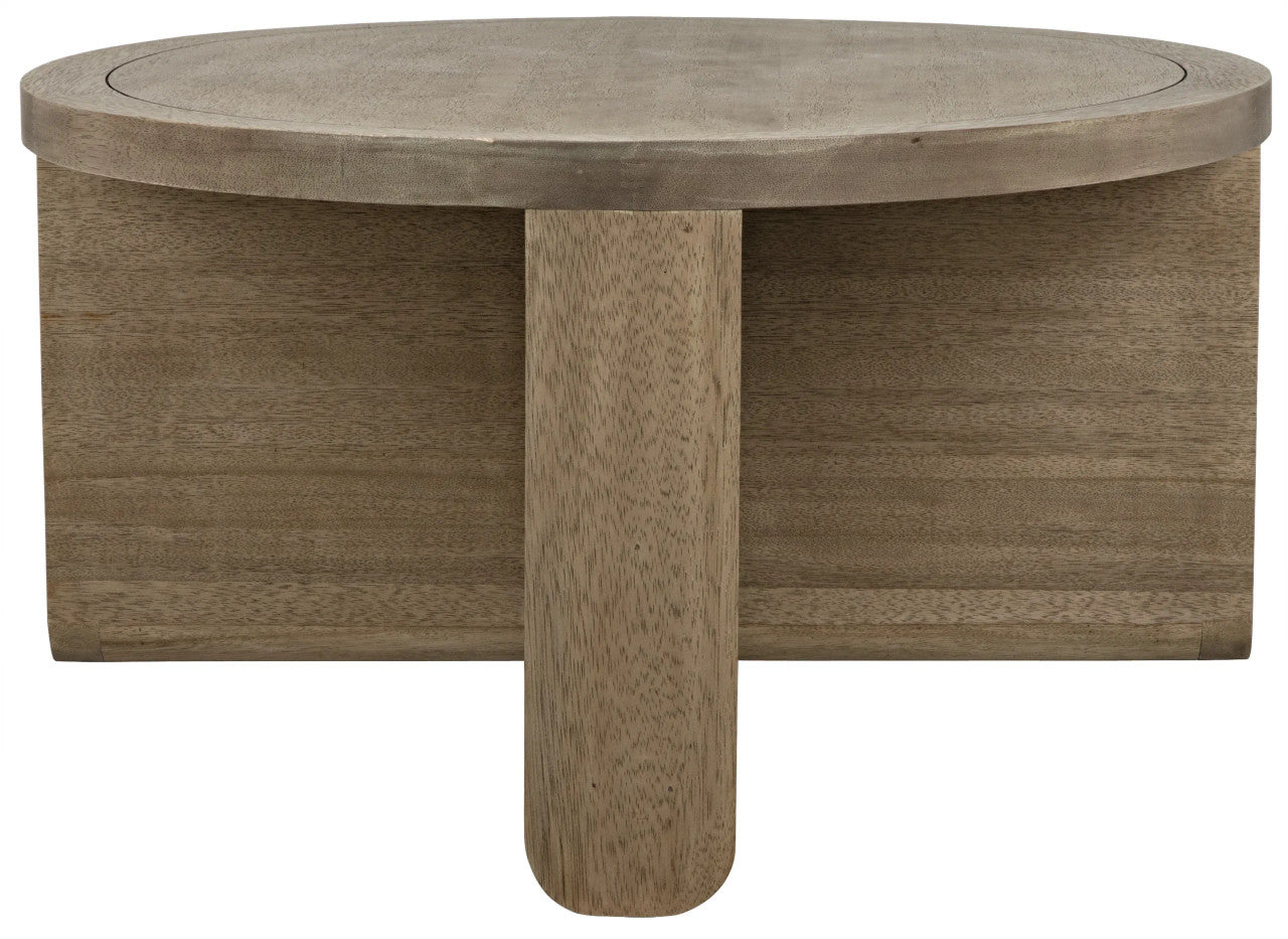 Noir Bast Coffee Table in Washed Walnut GTAB1056WAW