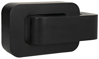 Noir Nodum Accent Table in Matte Black GTAB1078MTB