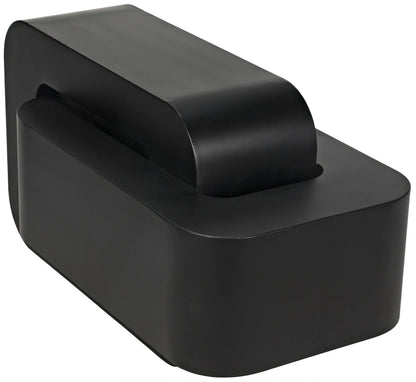 Noir Nodum Accent Table in Matte Black GTAB1078MTB