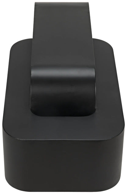 Noir Nodum Accent Table in Matte Black GTAB1078MTB