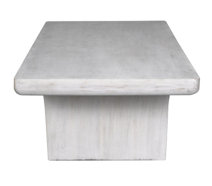 Noir Ward Coffee Table in White Wash GTAB1079WH