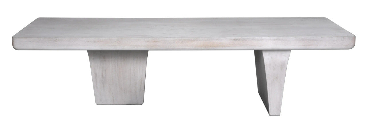 Noir Ward Coffee Table in White Wash GTAB1079WH