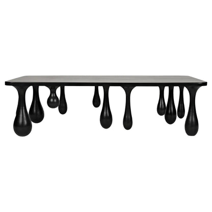 Noir Drop Coffee Table in Hand Rubbed Black GTAB1086HB