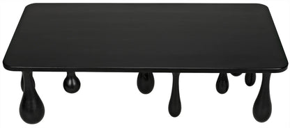 Noir Drop Coffee Table in Hand Rubbed Black GTAB1086HB