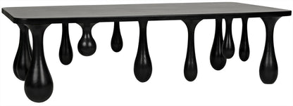 Noir Drop Coffee Table in Hand Rubbed Black GTAB1086HB