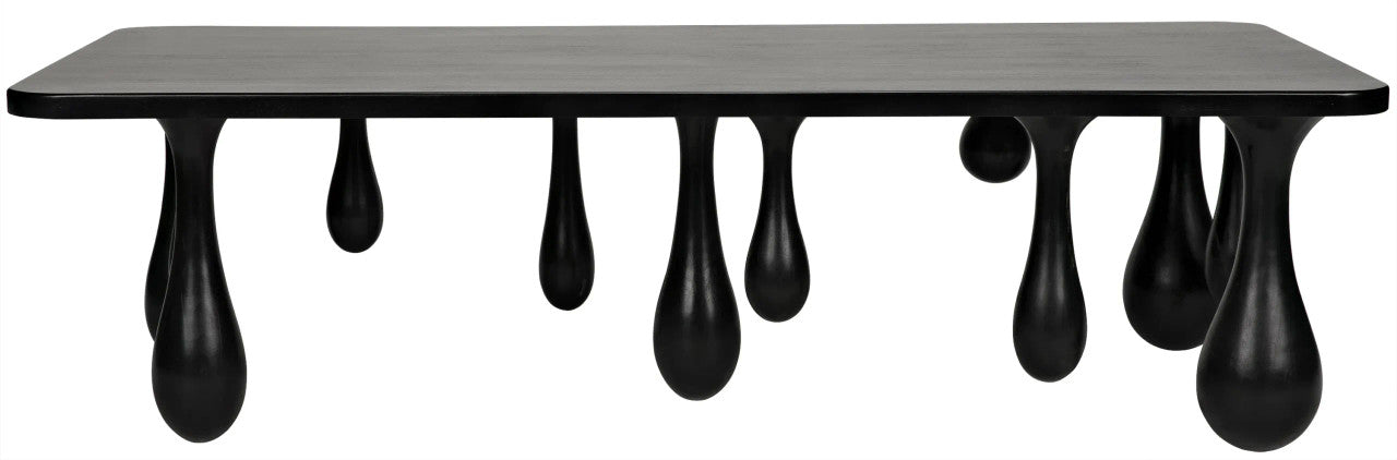 Noir Drop Coffee Table in Hand Rubbed Black GTAB1086HB