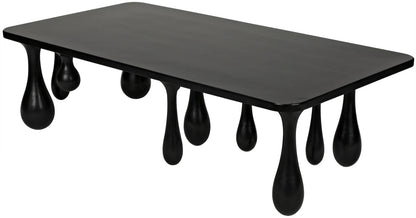 Noir Drop Coffee Table in Hand Rubbed Black GTAB1086HB