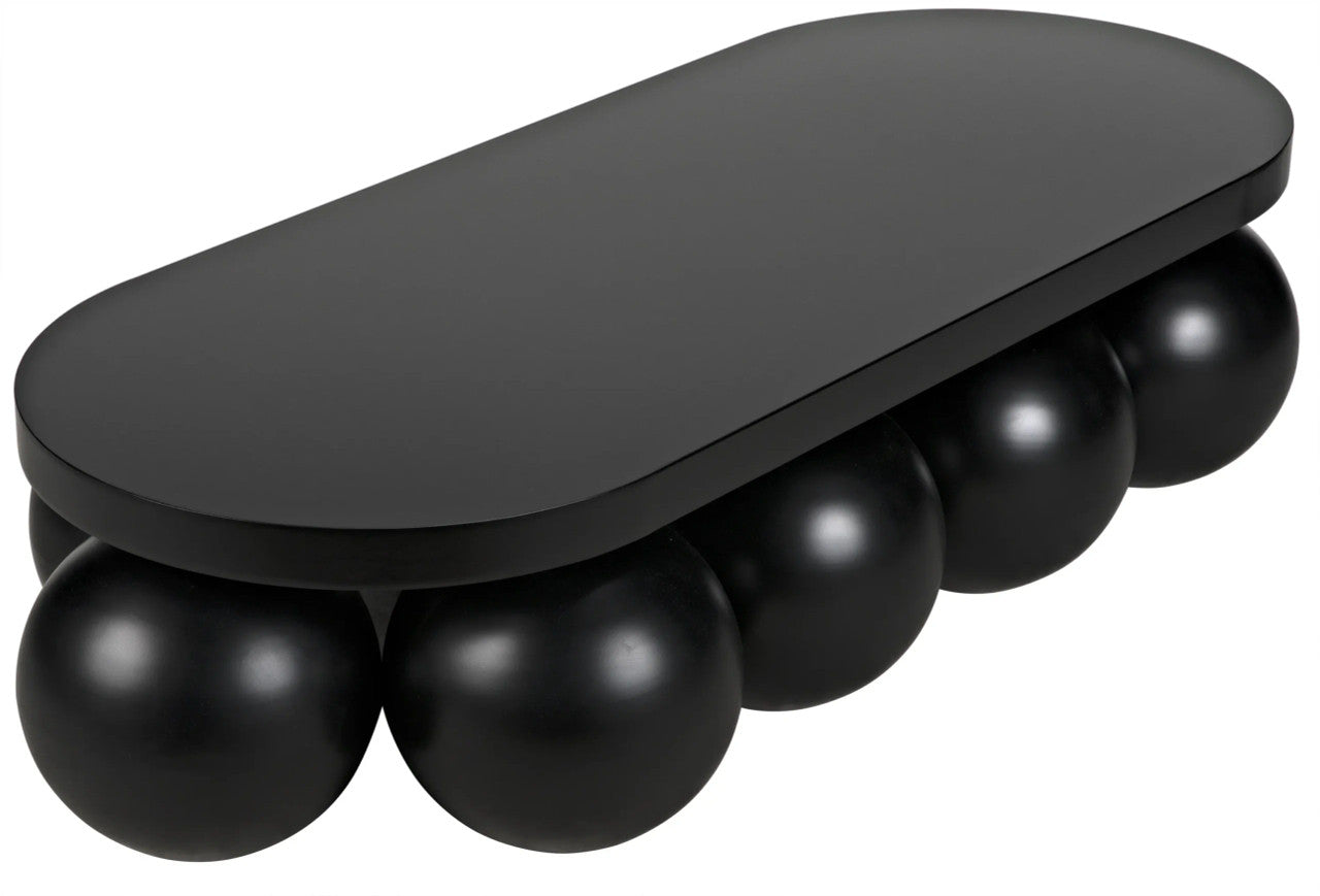 Noir Lambreta Coffee Table in Matte Black GTAB1088MTB