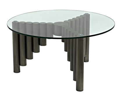 Noir Organum Coffee Table in Gun Metal GTAB1111GM