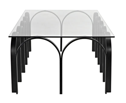 Noir Arcus Coffee Table in Matte Black GTAB1115MTB