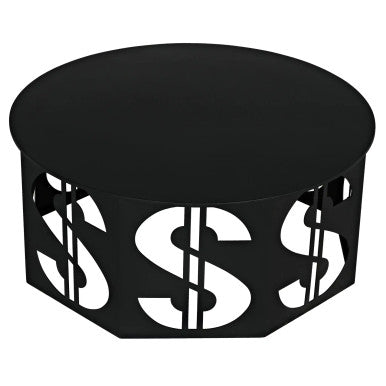 Noir Dollar Coffee Table in Matte Black GTAB1119MTB