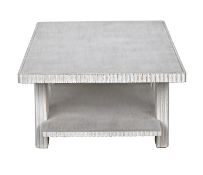 Noir Humphrey Coffee Table in White Wash GTAB1125WH