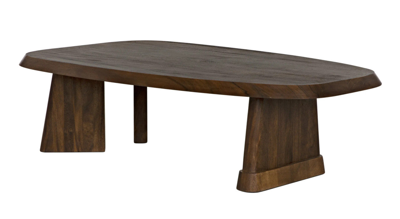 Noir Confucius Coffee Table in Dark Walnut GTAB1126DW