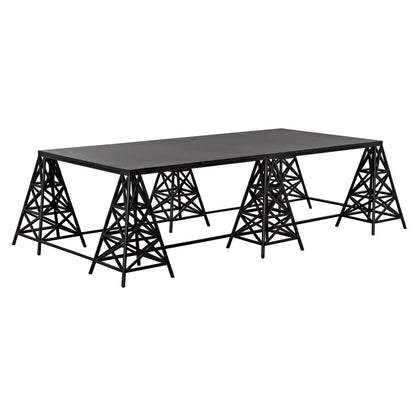 Noir Brixton Coffee Table in Matte Black GTAB1128MTB