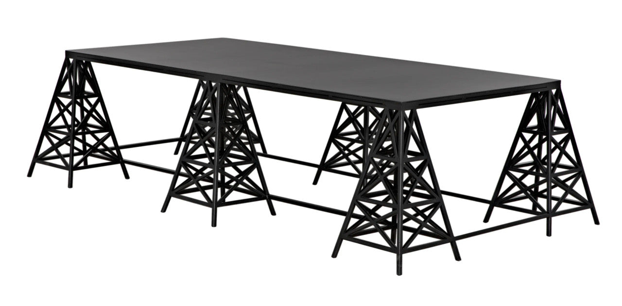 Noir Brixton Coffee Table in Matte Black GTAB1128MTB