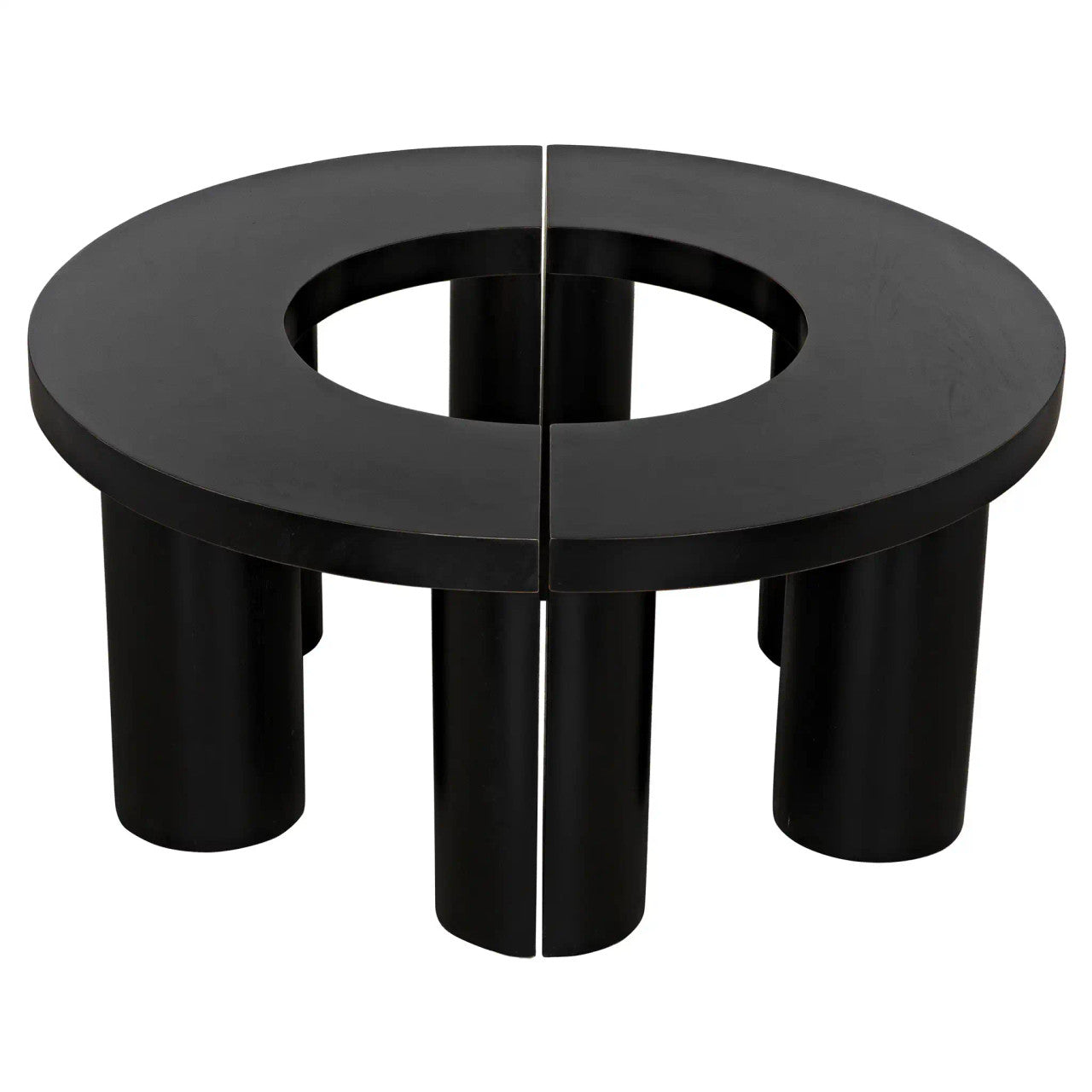 Noir Pluto Coffee Table in Hand Rubbed Black GTAB1130HB