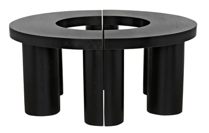 Noir Pluto Coffee Table in Hand Rubbed Black GTAB1130HB