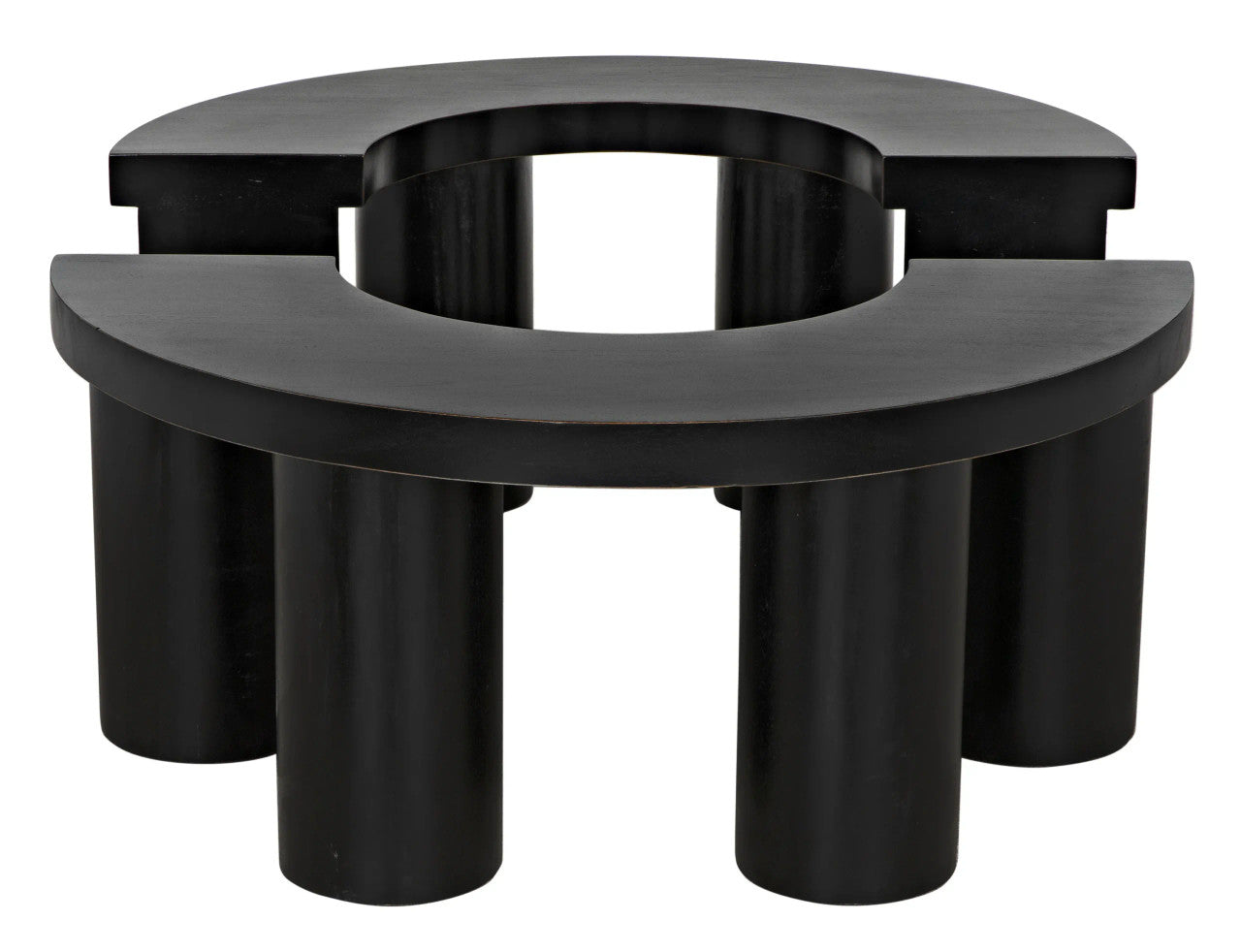 Noir Pluto Coffee Table in Hand Rubbed Black GTAB1130HB