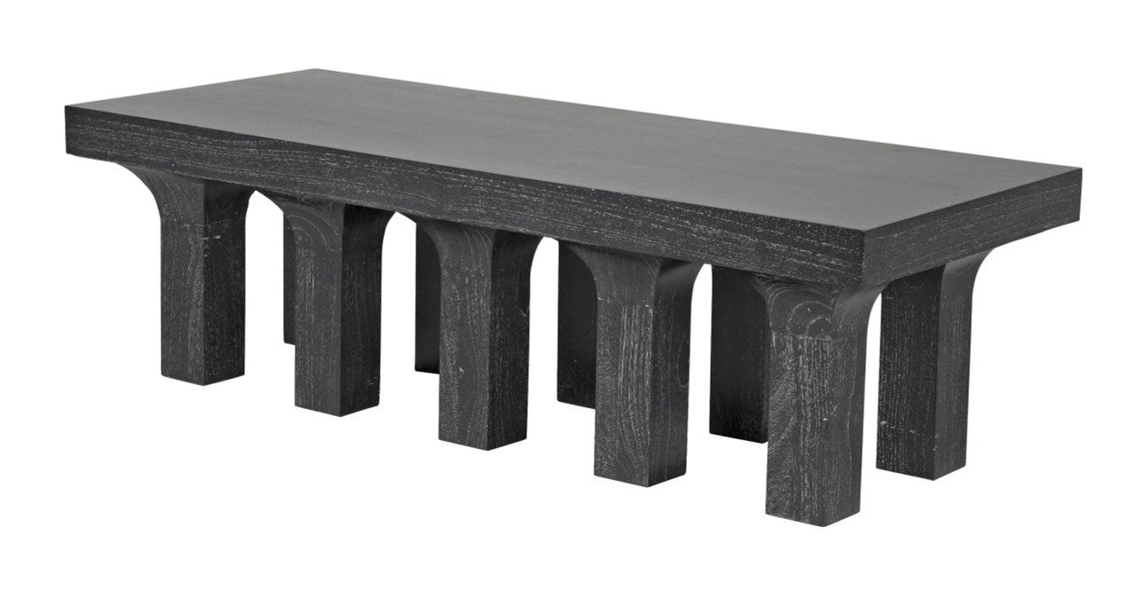 Noir Santos Coffee Table in Cinder Black GTAB1136CB