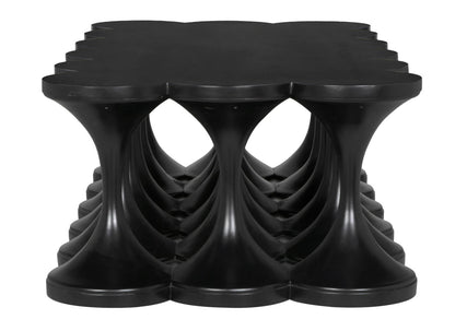 Noir Jericho Coffee Table in Hand Rubbed Black GTAB1137HB