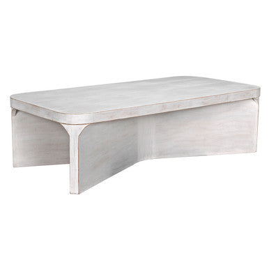 Noir Nova Coffee Table in White Wash GTAB1138WH