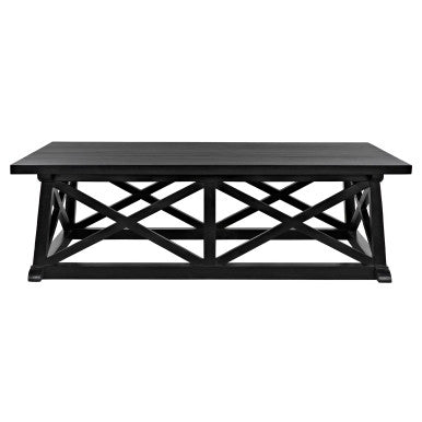 Noir Sutton Coffee Table,Hand Rubbed Black in Hand Rubbed Black GTAB121HB